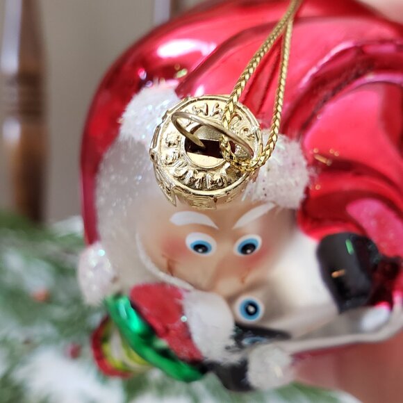 Sumit Blown Santa Glass Christmas Ornament - Picture 8 of 8